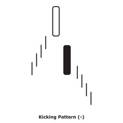 Kicking Pattern (-) White & Black - Round