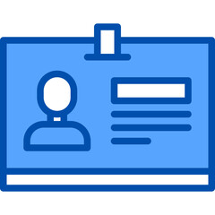 Job blue outline icon