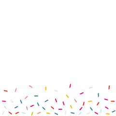 Color Smear Top Vector White Background. Carnival