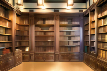 Luxury Manor Library