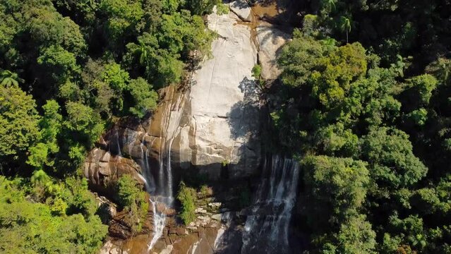 Brazilian waterfall on the rain forest