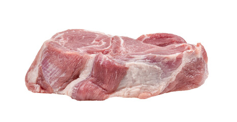 Raw pork isolated on transparent png