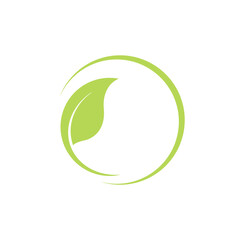 eco friendly label and logo vector design.