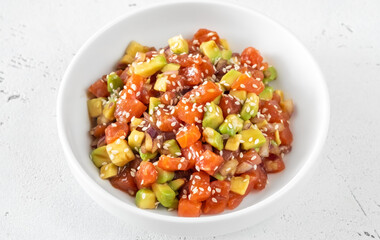Bowl salmon poke