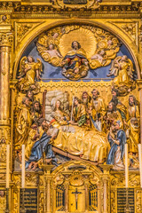 Fototapeta na wymiar Mary Death Altar Saint Leodegar Church Lucerne Switzerland