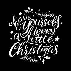 Christmas greetings calligraphy