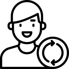 Refresh outline icon