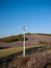sign in the countryside