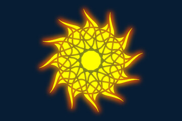 LOGO can be made, colorful floral pattern.