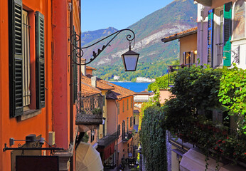 The village of Bellagio on Lake Como in Italy