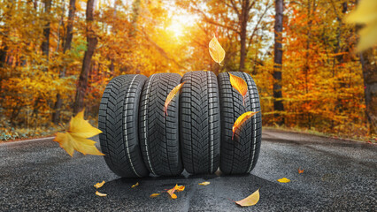 autumn - time to change tires on winter tires