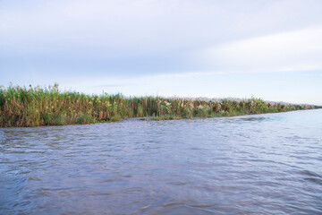 Beautiful landscape view of Padma river in Bangladesh