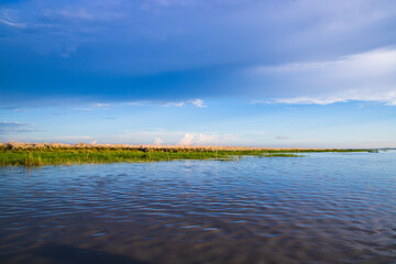 Beautiful landscape view of Padma river in Bangladesh