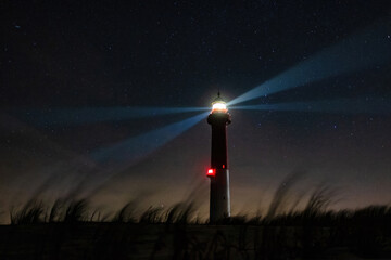 Lighthouse under the stars