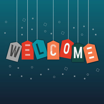 Welcome banner text design 2022