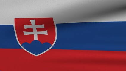 Obraz premium Flag Slovakia