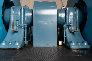 Generatoren im Wasserkraftwerk Tyssedal, Norwegen