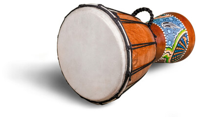 Drum african drum jembe wood-carved drum drumhead leather african culture