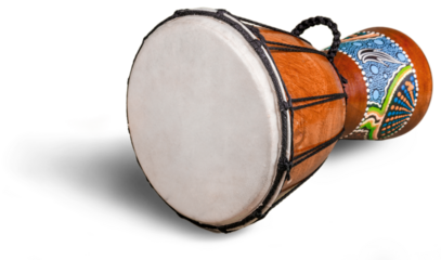 Drum african drum jembe wood-carved drum drumhead leather african culture