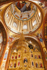 Fototapeta na wymiar Orthodox Church . Internal elements and attributes of the church.