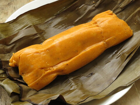 Tamal. Comida tradicional peruana.