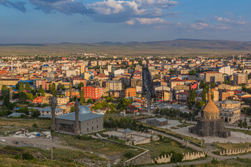 Aerial view of Kars, Turkey