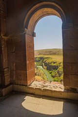 Obraz premium View from the Mosque of Manuchihr (Menucihr) in the ancient city Ani, Turkey
