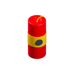 Firecracker icon icon isolated 3d render illustration