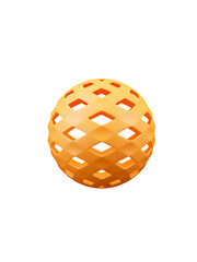 Christmas ball icon isolated 3d render illustration