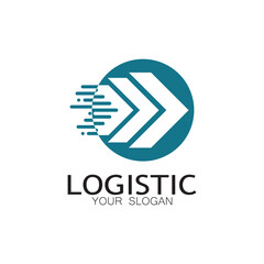 logistics logo icon illustration vector design  distribution symbol  delivery of goods  economy  finance