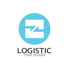logistics logo icon illustration vector design  distribution symbol  delivery of goods  economy  finance