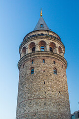 View of Gatata tower in Istanbul, Turkey