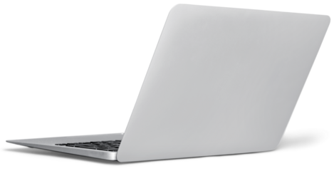 Laptop computer pc on white background