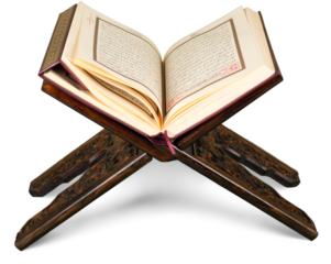 Islamic Book Koran  on background