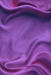 Beautiful bright purple fabric, folded in soft folds. Silk, satin or satin ribbon.