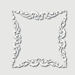 Frame, in the style of an ornament, Vector illustration eps 10, Art.
