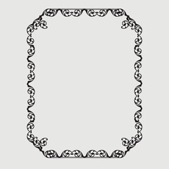 Frame, in the style of an ornament, Vector illustration eps 10, Art.