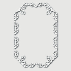 Frame, in the style of an ornament, Vector illustration eps 10, Art.