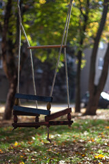 Swing in autumn