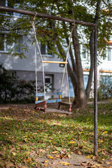 Swing in autumn