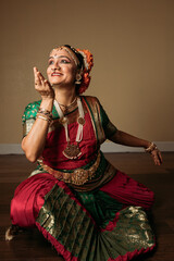 Indian Kuchipudi dancer 