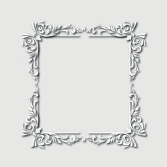 Frame, in the style of an ornament, Vector illustration eps 10, Art.