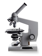 Microscope isolated on a white background