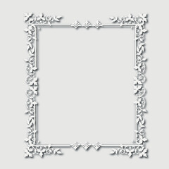 Frame, in the style of an ornament, Vector illustration eps 10, Art.