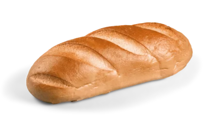 Fototapeten Brot White bread loaf isolated on white background  © BillionPhotos.com