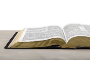 Holy Bible  book on a wooden background