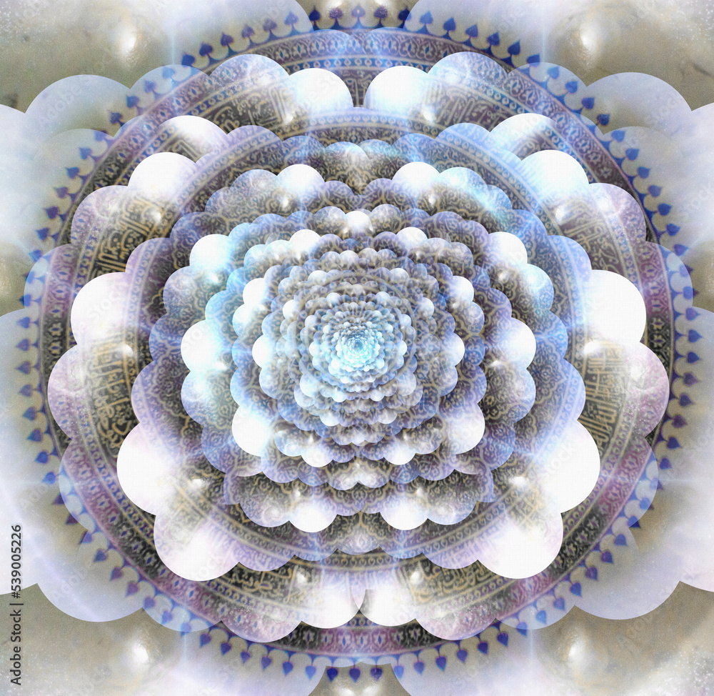 Poster mandala and multi-layered spaces