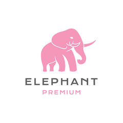 Elephant Logo Design Vector Illustration