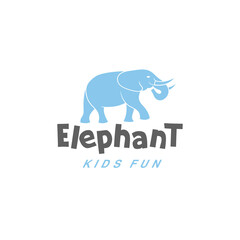 Fototapeta premium Elephant Logo Design Vector Illustration