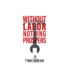 1st may labour day vector illustration.